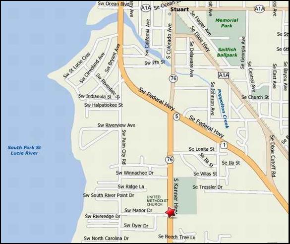 Map to the Stuart School of Music